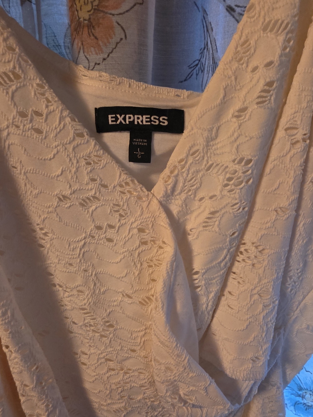 Express White Lace Bodysuit